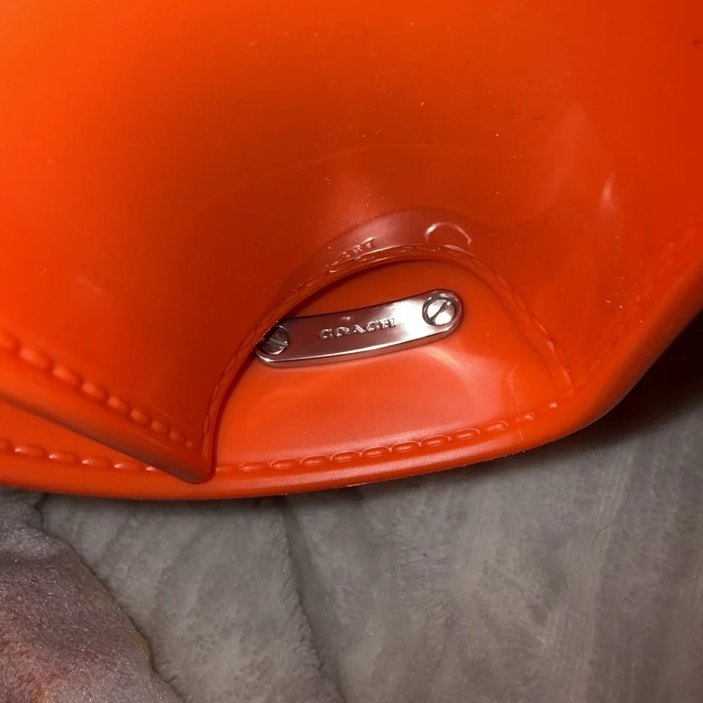 COACH Jelly Morgan Square Crossbody Bag (CR287/Miami Red/Brand New with Tags) - Picture 5 of 7